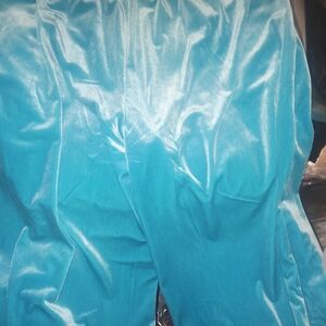 Brand New BURNT TOAST Chic Turquoise Women's Flare Pants